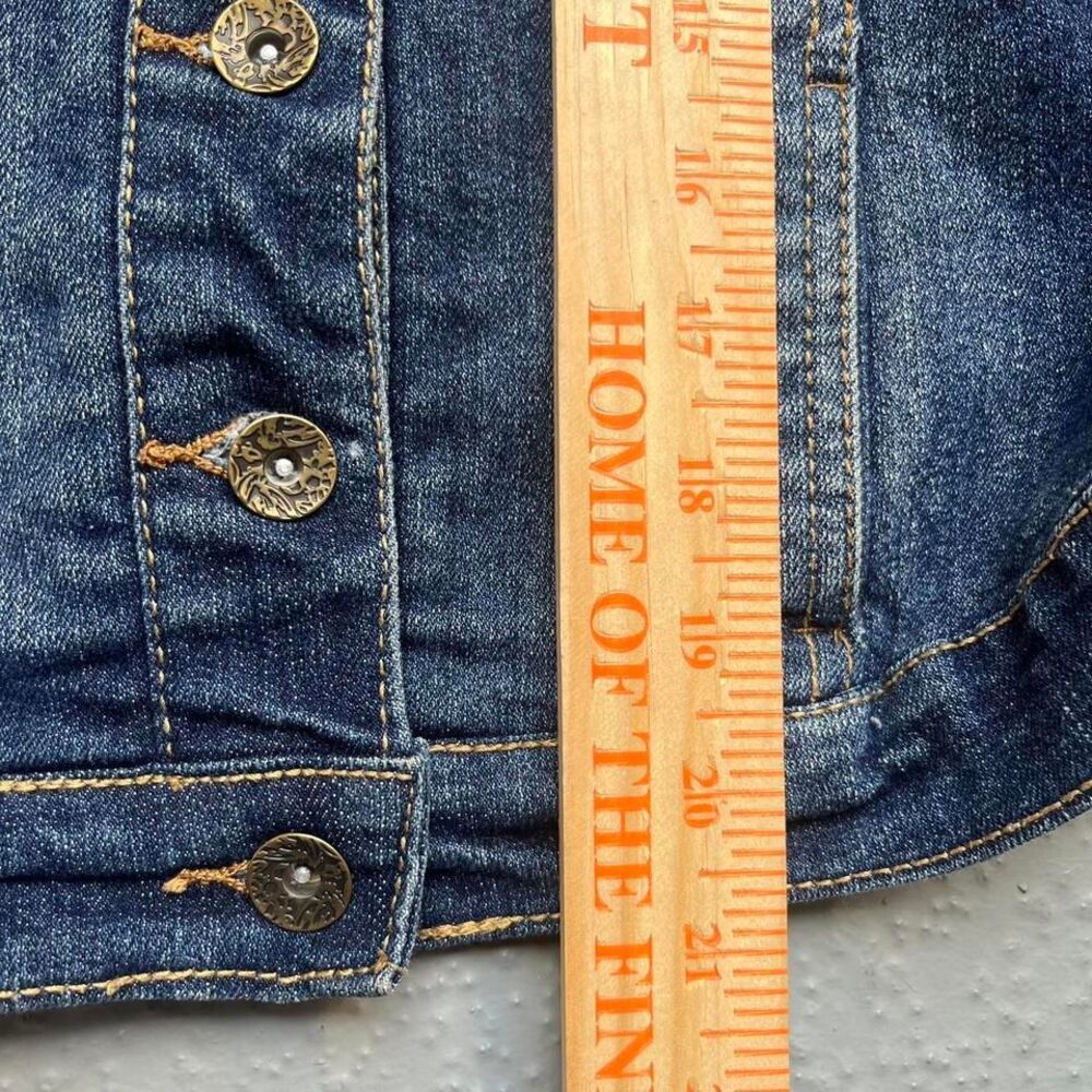 Y2K Vintage Button Up Denim‎ Vest Jean Vest - Picture 7 of 8